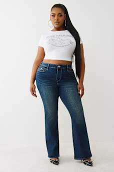 PLUS BECCA MID RISE FLAP BOOTCUT JEAN, image 2