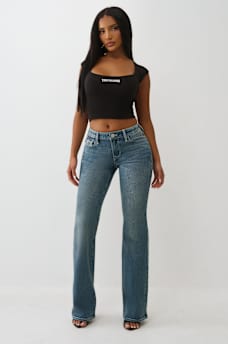 BECCA MID RISE BOOTCUT JEAN, image 2