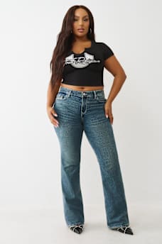 PLUS BECCA MID RISE BOOTCUT JEAN, image 2