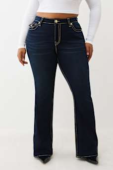 PLUS BECCA MID RISE BIG T BOOTCUT JEAN, image 2