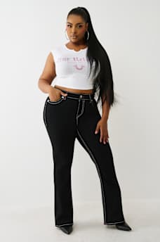PLUS BECCA MID RISE BIG T&nbsp;BOOTCUT JEAN, image 3