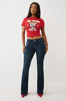 JEANS ACAMPANADOS JOEY DE TIRO MEDIO, image 3