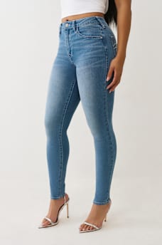 HALLE HIGH RISE CRYSTAL SUPER SKINNY JEAN , image 4