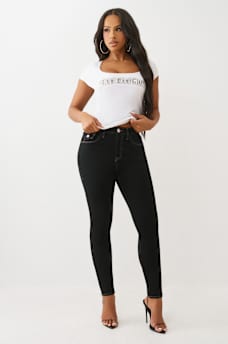 HALLE HIGH RISE SUPER SKINNY JEAN, image 3