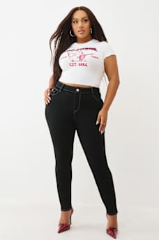 JEANS S&Uacute;PER SKINNY HALLE TALLA PLUS DE TIRO ALTO, image 3