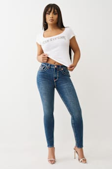 HALLE HIGH RISE BIG T SUPER SKINNY JEAN, image 3