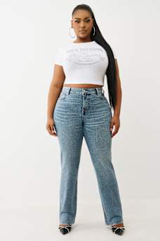 PLUS BILLIE MID RISE STRAIGHT JEAN, image 2
