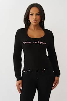 RIBBED SQUARE NECK SWEATER, image 2