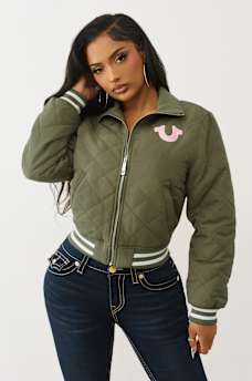 HORSESHOE QUILTED BOMBER JACKET, image 3