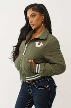 HORSESHOE QUILTED BOMBER JACKET, image 4