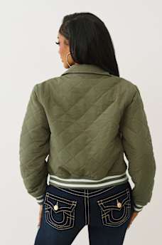 HORSESHOE QUILTED BOMBER JACKET, image 5