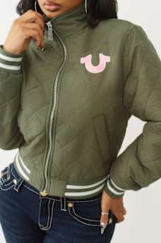 HORSESHOE QUILTED BOMBER JACKET, image 6