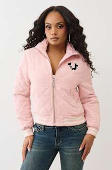 HORSESHOE QUILTED BOMBER JACKET, image 1
