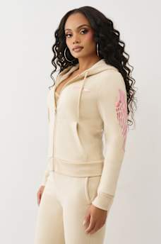 WINGED LOGO ZIP HOODIE, image 5