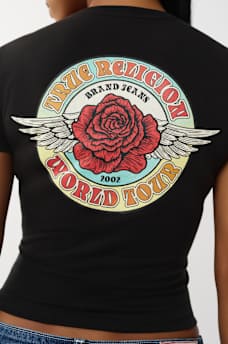 ROSE NOTCH BABY TEE, image 1