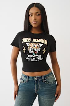 TIGER GRAPHIC BABY TEE, image 2