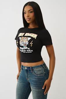 TIGER GRAPHIC BABY TEE, image 4