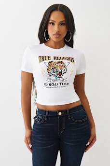 TIGER GRAPHIC BABY TEE, image 2