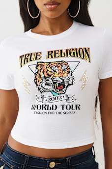 TIGER GRAPHIC BABY TEE, image 1