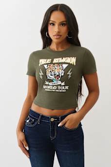 TIGER GRAPHIC BABY TEE, image 2