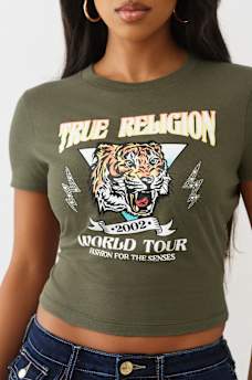 TIGER GRAPHIC BABY TEE, image 1