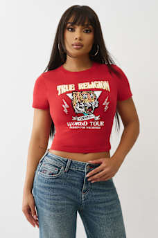 TIGER GRAPHIC BABY TEE, image 2