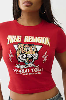 TIGER GRAPHIC BABY TEE, image 1