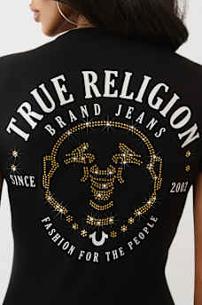 CRYSTAL BUDDHA FACE TEE