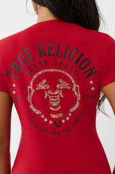 CRYSTAL BUDDHA FACE TEE