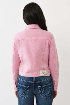 CHAQUETA ESTILO CAMIONERO RECORTADA CON LAVADO A LA PIEDRA, image 5