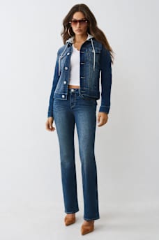 CHAQUETA DE MEZCLILLA CON CAPUCHA, image 3