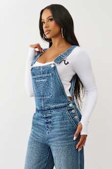 STRAIGHT LEG DENIM OVERALL, image 4