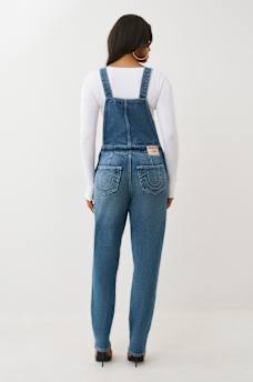 STRAIGHT LEG DENIM OVERALL, image 5