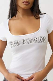 CAMO LOGO SQUARE NECK TOP, image 1