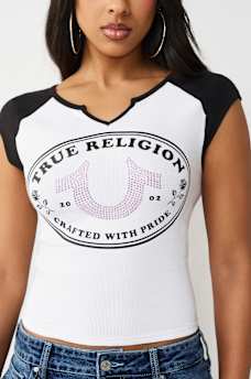 HORSESHOE ROSE BABY TEE, image 1