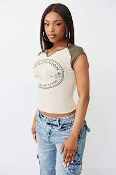 HORSESHOE ROSE BABY TEE, image 4