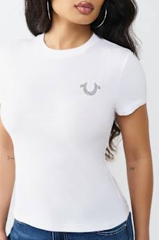 CAMISETA CL&Aacute;SICA CON BRILLOS, image 5