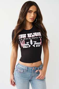 WESTERN LOGO RIBBED BABY TEE, image 2