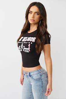 WESTERN LOGO RIBBED BABY TEE, image 4