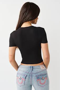 WESTERN LOGO RIBBED BABY TEE, image 5