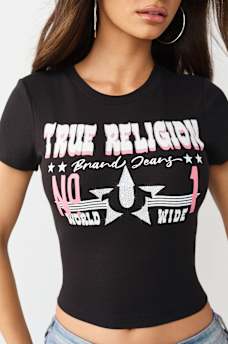 WESTERN LOGO RIBBED BABY TEE, image 1