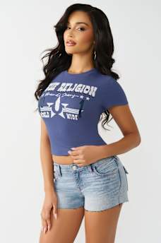 WESTERN LOGO RIBBED BABY TEE, image 4