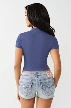 WESTERN LOGO RIBBED BABY TEE, image 5