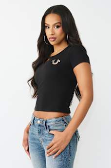 TIGER LOGO RELAXED SHRUNKEN TEE, image 4