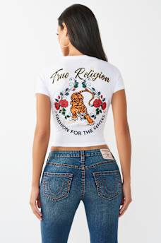 TIGER LOGO RELAXED SHRUNKEN TEE, image 6
