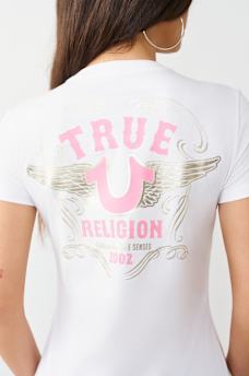 CAMISETA CON HERRADURA Y ALAS, image 1