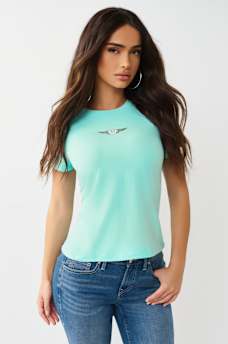 CAMISETA CON HERRADURA Y ALAS, image 2