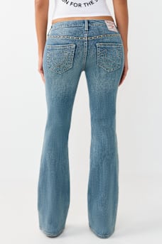 BECCA MID RISE STUDDED BOOTCUT JEAN, image 6