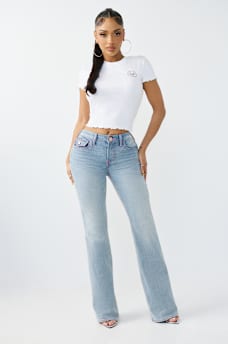 BECCA MID RISE MULTI-STITCH FLAP BOOTCUT JEAN, image 3