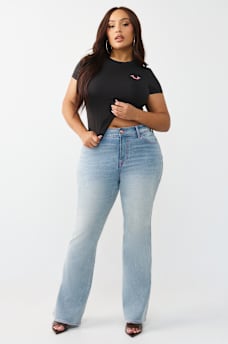 PLUS BECCA MID RISE MULTI-STITCH FLAP BOOTCUT JEAN, image 3